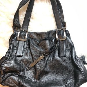 Authentic brand Cole Haan gunmedal purse